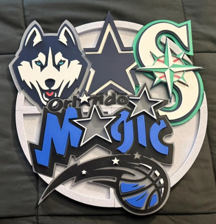 3D Printed Sports Collage