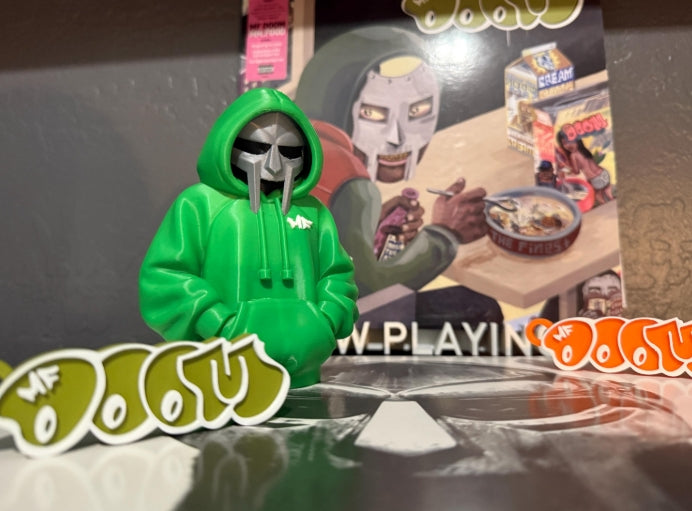 3D Printed MF DOOM hooded bust figurine